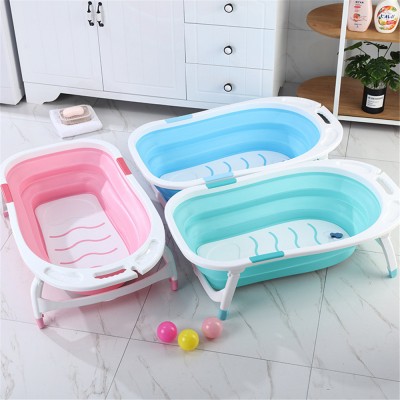 New Design Cheap Baby Folding Bath Tub Infant Collapsible Portable Shower Foldable Bathtub